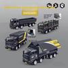 1pcs/Simulation Transporter Container Truck Freight Vehicle Children Kids Pull Back Car Model Educational Toys for Boy Game Gift