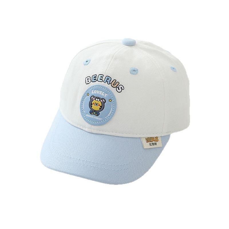 Baby Hat Spring and Autumn Thin Korean Version Boy Cartoon Baseball Cap Sun Protection Hat Summer Baby Baseball Hat
