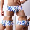 European & American Low-Waist Men's Mesh Underwear with Head Print and U-Bulge - Breathable, Moisture-Wicking, Sweat-Absorbing