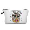 Damen Eulen-Print Kosmetiktasche Toilettenartikel Organizer Reiseaufbewahrungstasche 6697