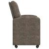 Dining Room Chairs with Casters 2 pcs Dark Gray 57 x 67 x 95 cm