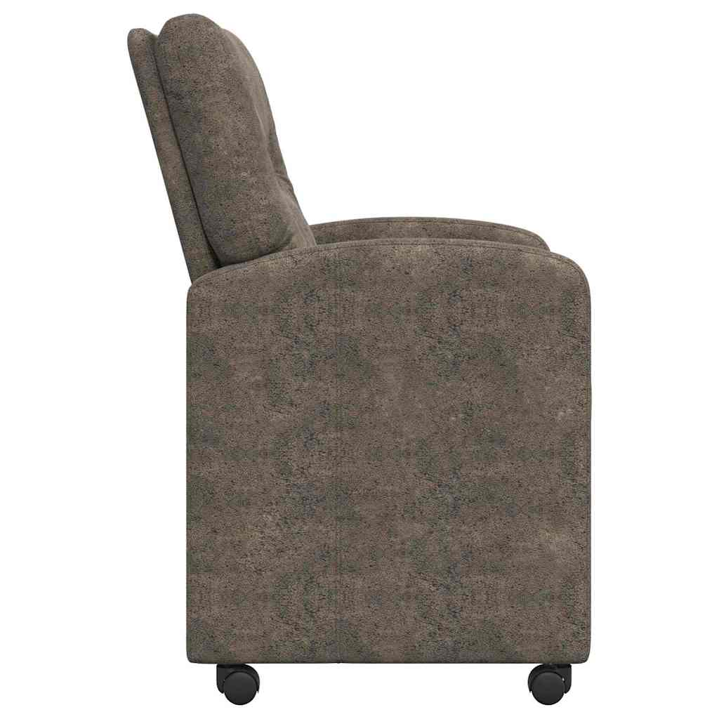 Dining Room Chairs with Casters 2 pcs Dark Gray 57 x 67 x 95 cm