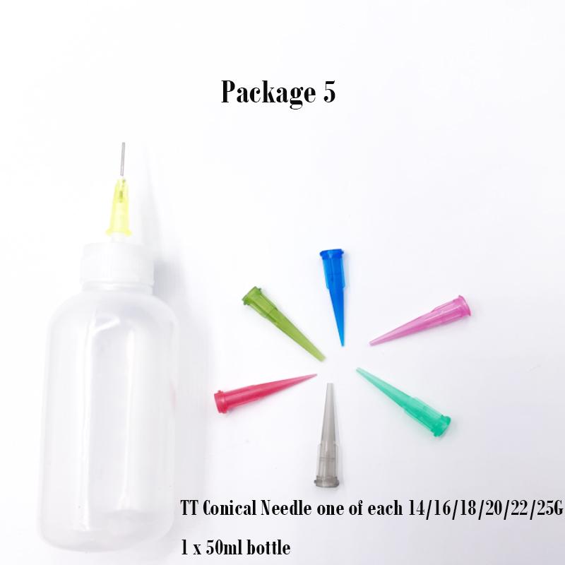 

1/5 комплект 30/50 мл прозрачный полиэтиленовый дозатор иглы дозатор флакон иглы наконечник и т.д. подходит для канифоли паяльной флюсовой пасты