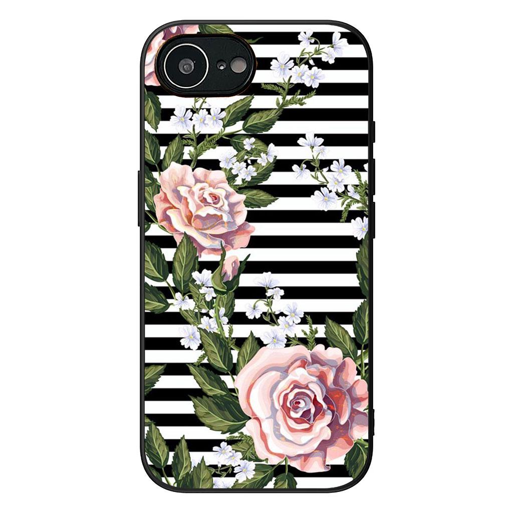 Cover for Apple iPhone 17 16 11 Pro XS Max XR 6 7 8 Plus 16E SE 2020 Air 5 SE2 Phone Case Lucky Grass Peony Rose Flower