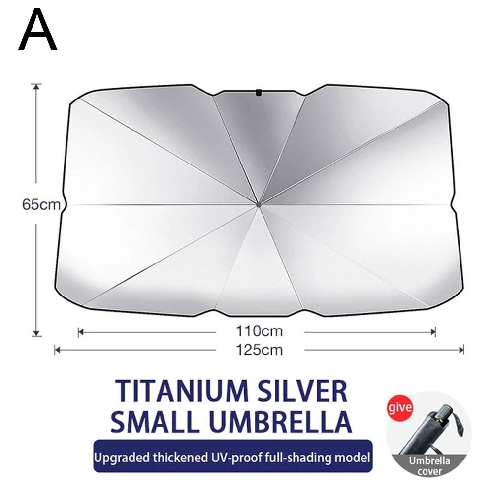 Car Sun Shade Cover Protector Foldable Windshield Umbrella Sun Shade Curtain Summer Sunscreen Heat Insulation Car Accessories