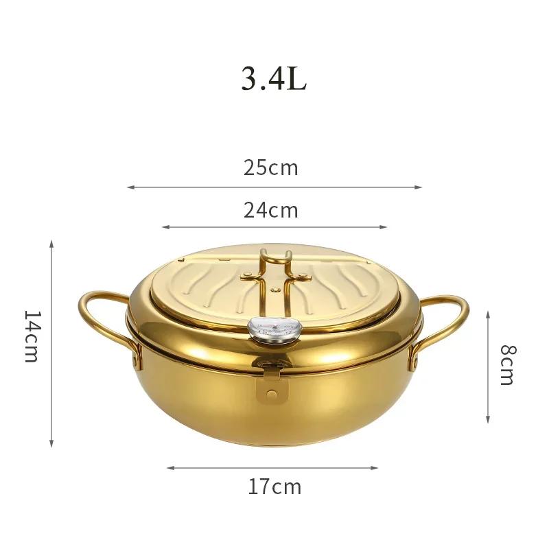 Gold Plated Version 20/24/28cm Stainless Steel Soup Cookware Nonstick Casserole High Temperature Resistance Soup Pot With Lid