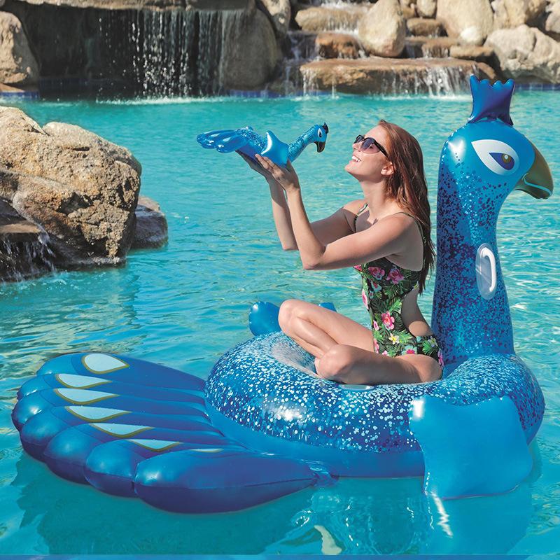 Anatra Gonfiabile Gigante Galleggiante per Piscina da Cavalcare per Adulti Anello Galleggiante Grande Giocattolo Acquatico per Divertimento all'Aperto in Spiaggia e Piscina