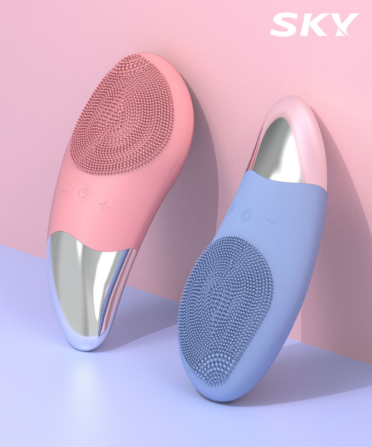 Mienne 2-in-1 Vibrating Cleanser Facial Massager SC10 Blue