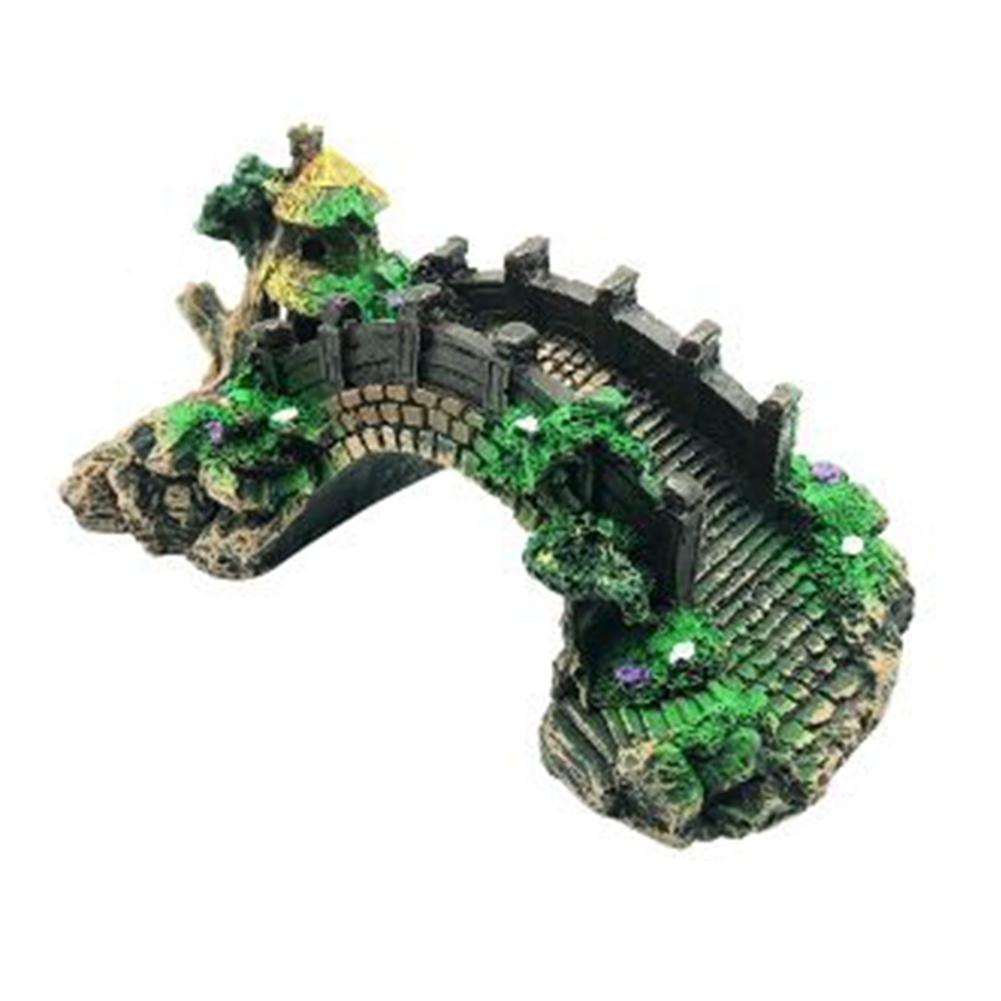 Brand New Resin Bridge Aquarium Decoration 1pcs Fish Tank Ornament Landscape Harmless Home Decor Insoluble In Water