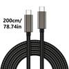 USB 3.2 Type C To Type C Cable 100W Fast Charging Cable 20Gbps Data Rate for Laptops Tablets and Smartphones