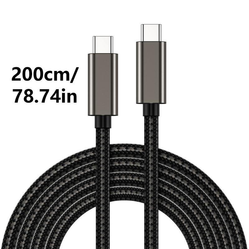 USB 3.2 Type C To Type C Cable 100W Fast Charging Cable 20Gbps Data Rate for Laptops Tablets and Smartphones