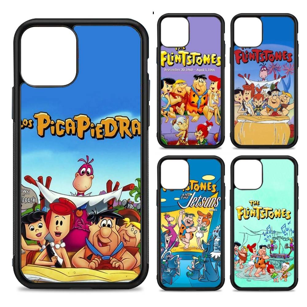 The Flintston Es Cartoon Phone Case For Iphone 16 15 14 13 12 11 Pro Max Plus Shockproof TPU+PC Hard Case