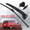 1 Set 16" 41cm Car Rear Window Windscreen Wiper Rain Arm and Blade Set For VW Touran 2003 2004 2005 2006 2007 2008 2009 2010