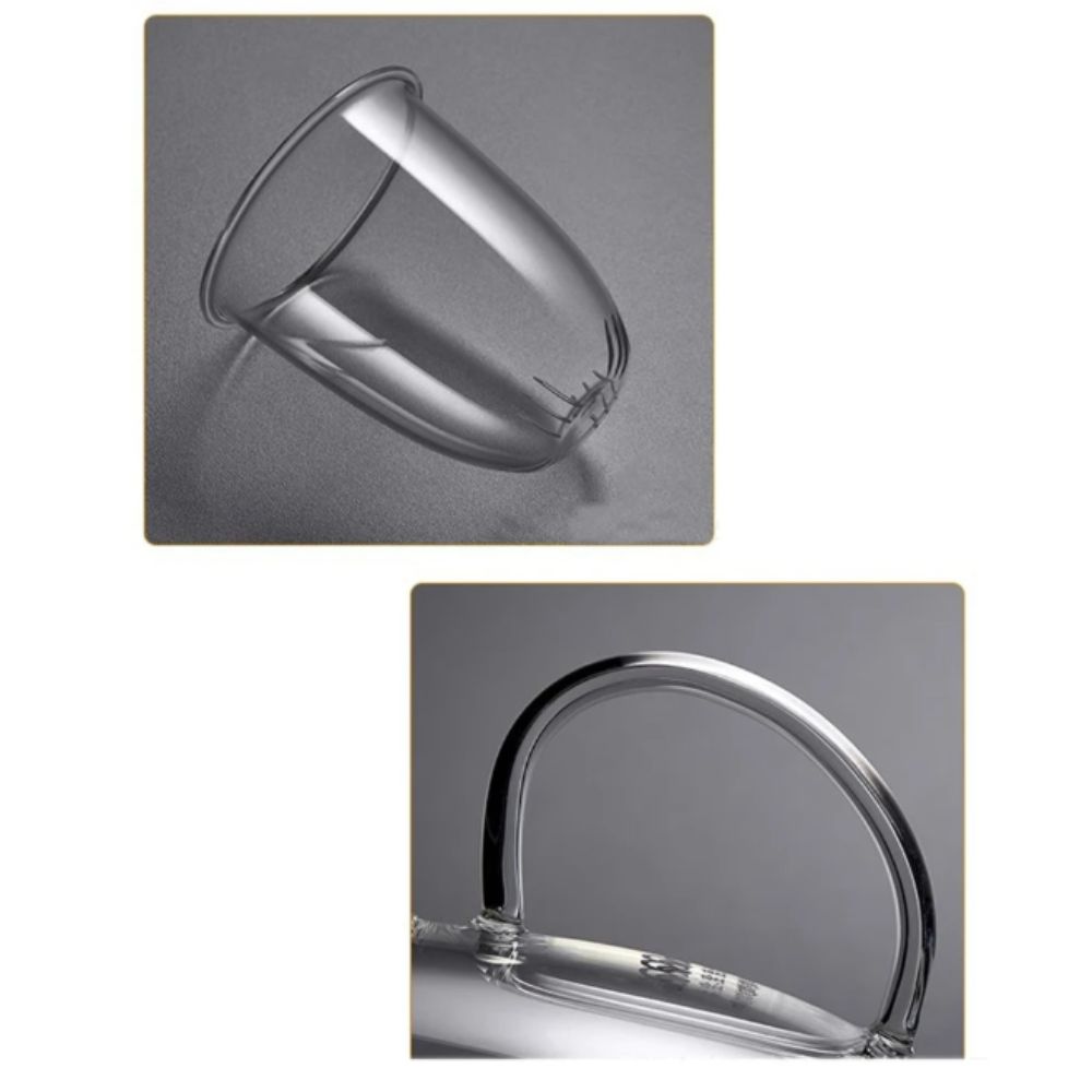 Transparent Tea Cup Set Heat Resistant Flower Teapot Chinese Glass Tea Pot  Puer Tea