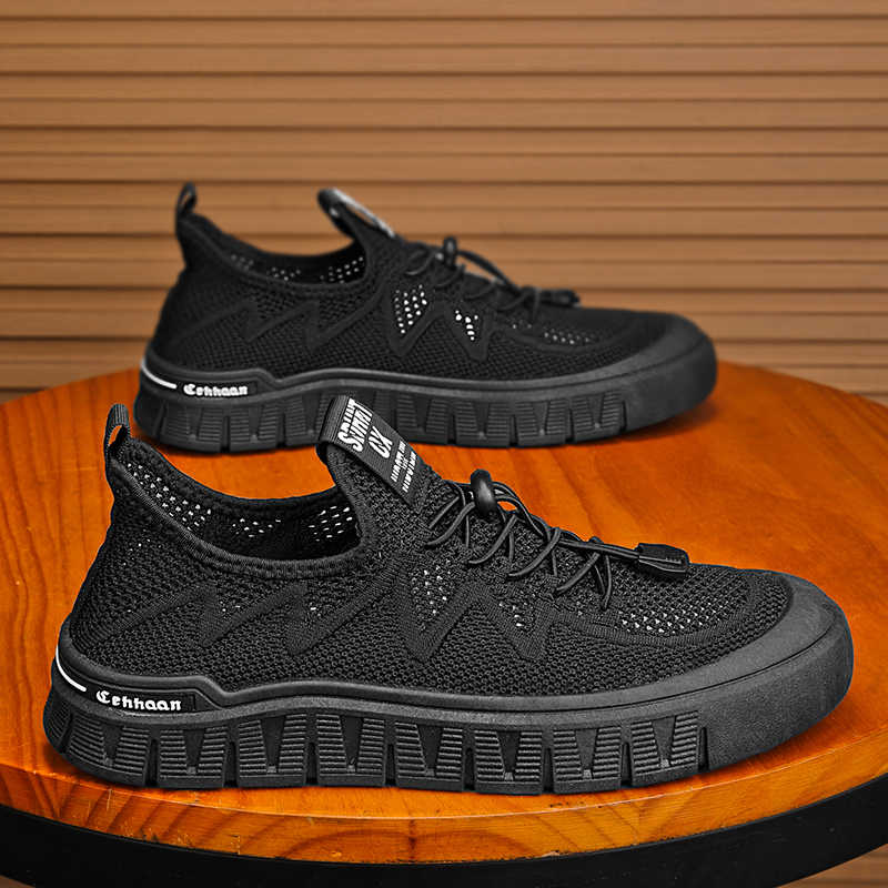 Plateforme Flat Sole Large Size 42 43 44 45 46 Woven Men's Sneakers Summer Men's Jogging Shoes Sports Snaeker Tennes Buy