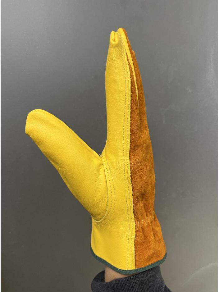 Breathable Non-Slip Cowhide Work Gloves: Cycling, Labor Protection, and Welder Gloves