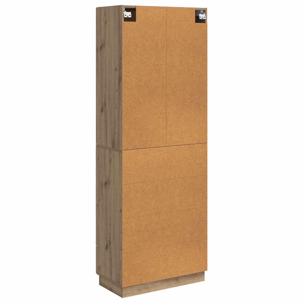 2 Piece Cabinet Set Artisan Oak Finish 66 x 34.5 x 87 cm Particleboard