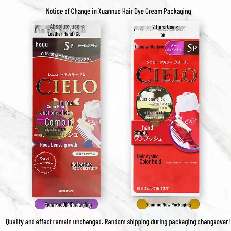 CLELO Xuanruo Crema Colorante per Capelli Giapponese - Formula a Base Vegetale per Copertura dei Capelli Grigi