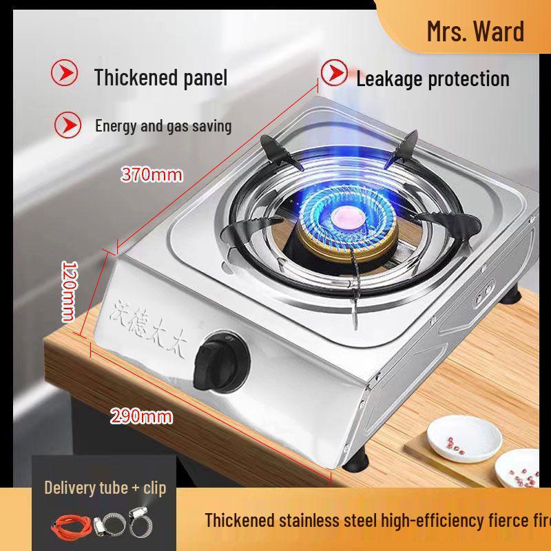 Home Energy-Saving Single Burner Gas Stove for LPG & Natural Gas