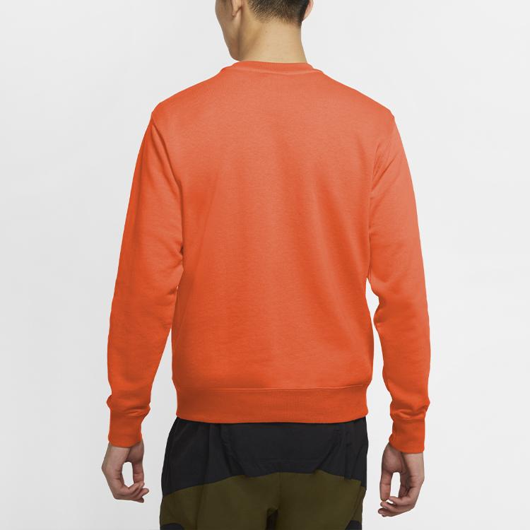 Nike Sweatshirts Men's Electric Orange Crew Neck Moderate Regular BV2667-837