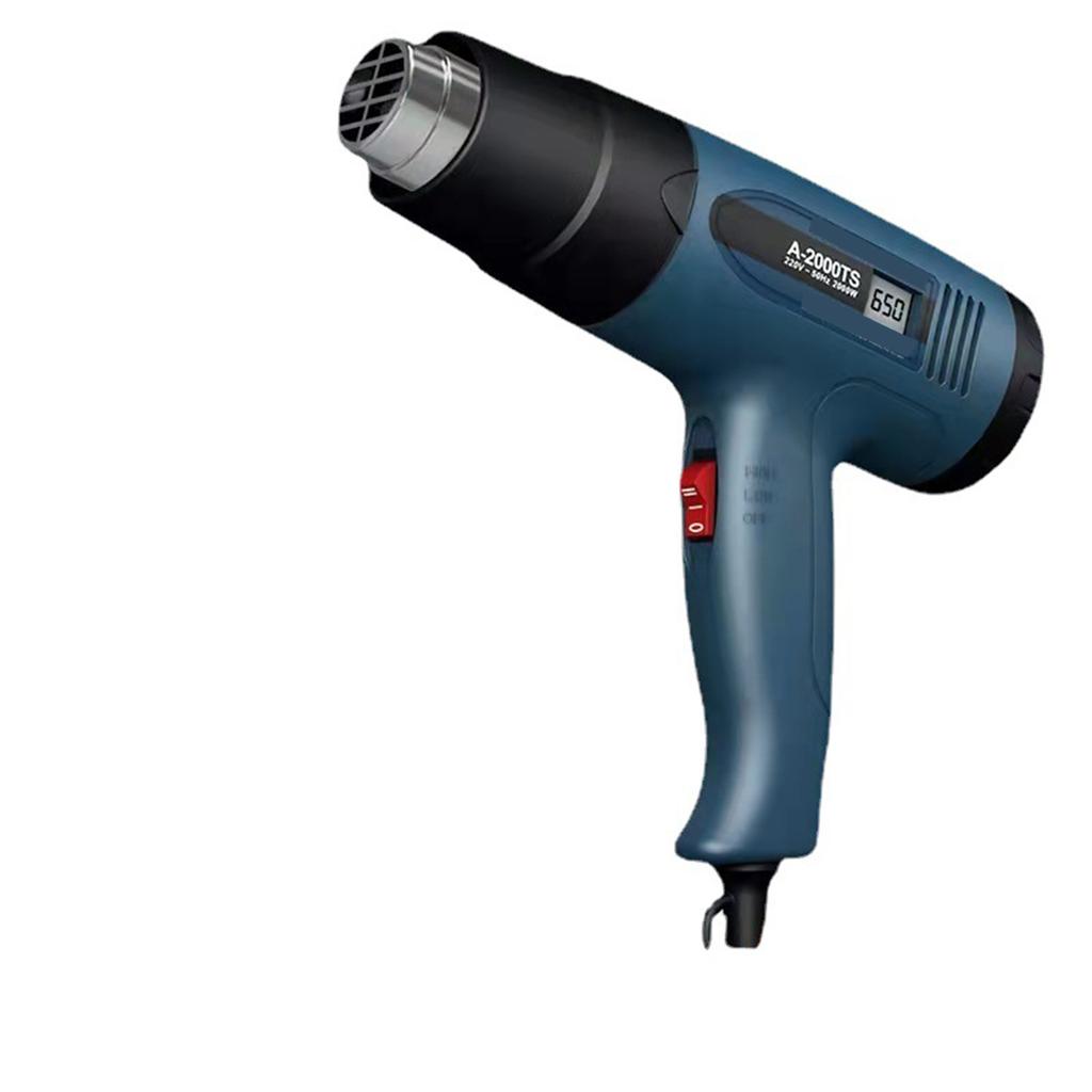 Hot Air Gun Portable Temperature Control Heat Shrink Film Baking Gun Industrial Digital Display High Power Handheld Hot Air Gun