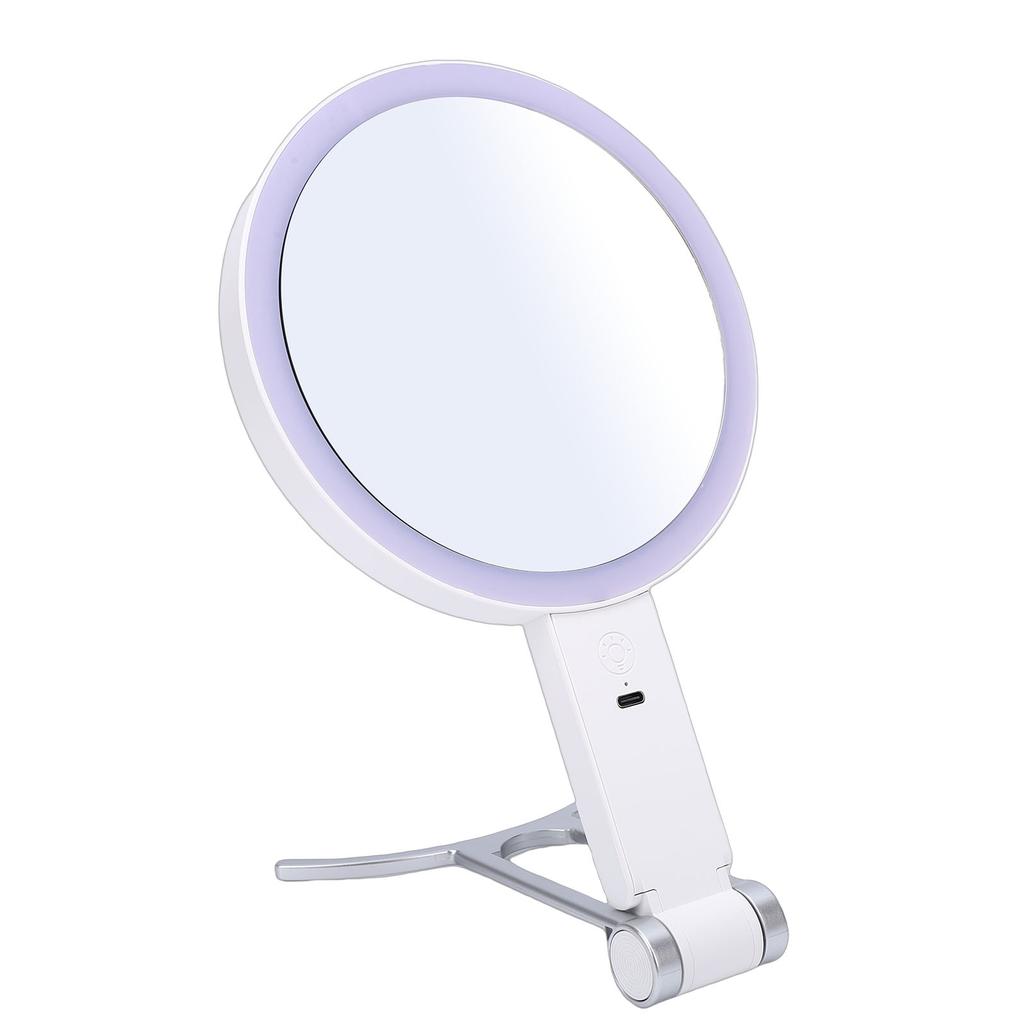 30X Magnifying Mirror with Light C Shaped Stand Dual Sided Rechargeable Lighted Makeup Mirror
