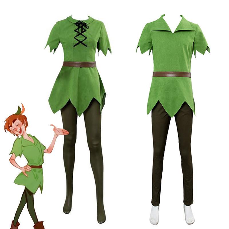 Peter Pan Cosplay Kostým Pro Dospělé A Děti Halloweenský Párty Oblek