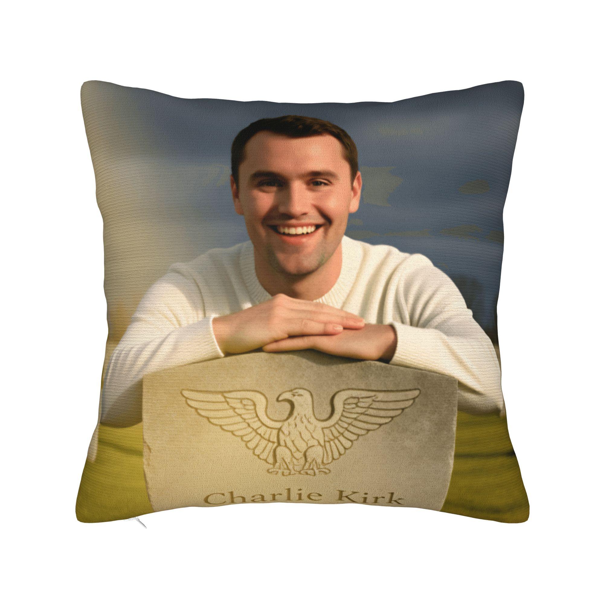 Смерть Чарли Кирка Наволочки Винтажная Наволочка Для Дивана Диванчика Спальни Мягкая Наволочка 45x45cm