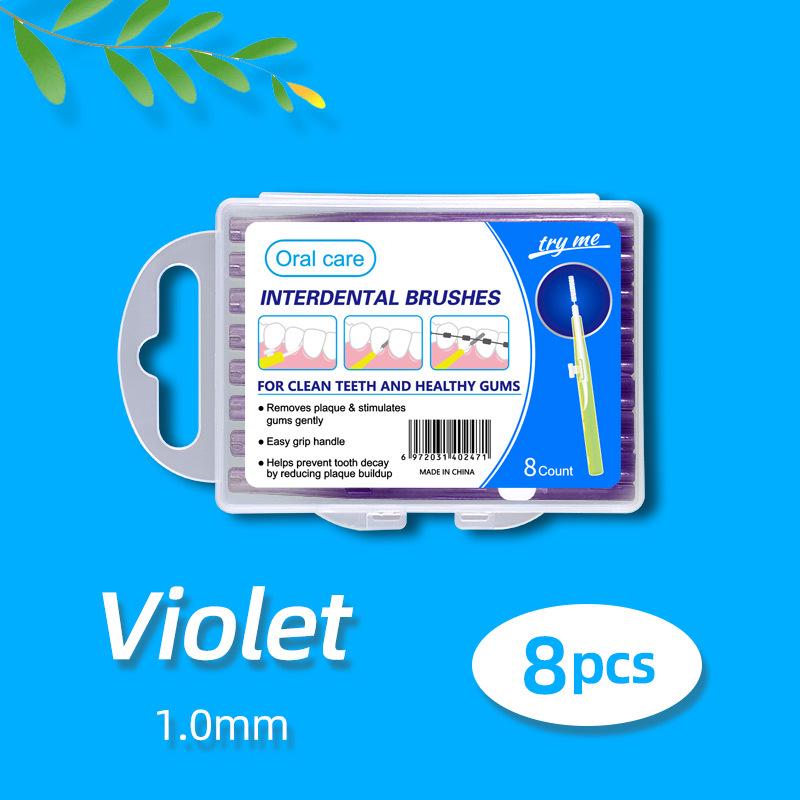 Retractable Push-Pull Interdental Brush for Gap Cleaning
