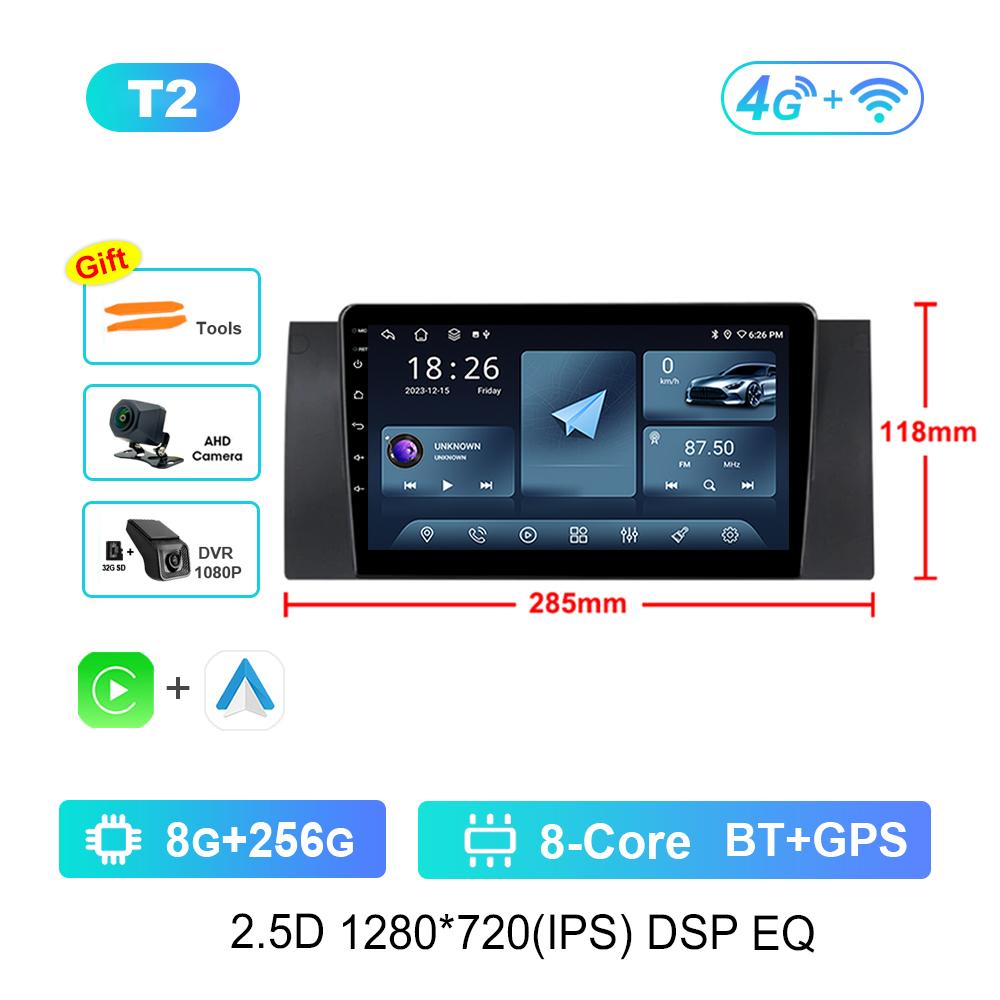 Carplay GPS Navigation for BMW E39 M5 1996 - 2003 DSP Stereo Car Radio Multimedia Player Android OS WiFi Head Unit