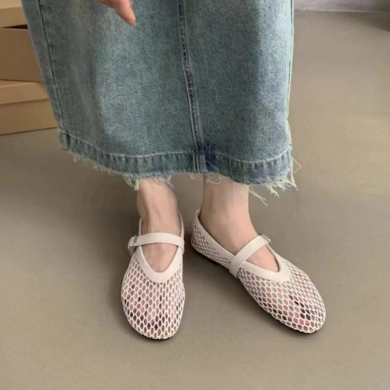 Fashion Women's Pointed Toe Flat Shoes Solid Color Knitted Slip On Shoes Casual Breathable Ballet Flats Women Flat Shoes Loafers Women