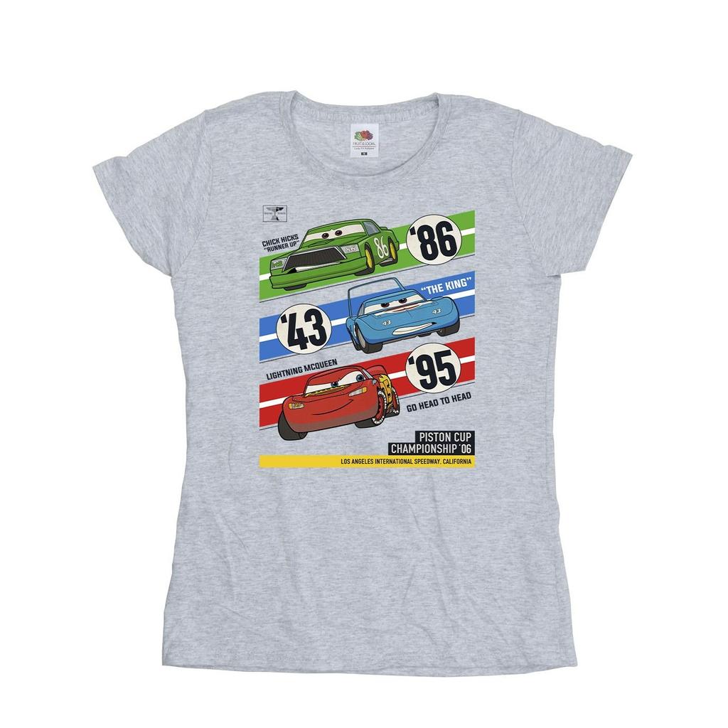 Disney Womens/Ladies Cars Piston Cup Champions Cotton T-Shirt