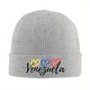 Venezuela Flag Knitted Hat Women's Men's Skullies Beanies Autumn Winter Casual Hats Acrylic Venezuelan Sandwich Warm Melon Cap