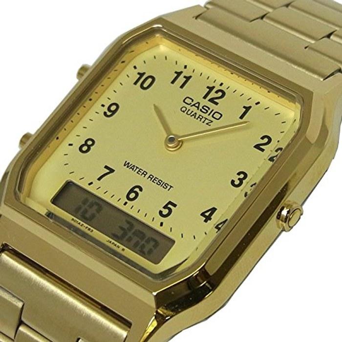 Casio Standard AQ-230GA-9B Analog-Digital Watch (Gold/Ivory)