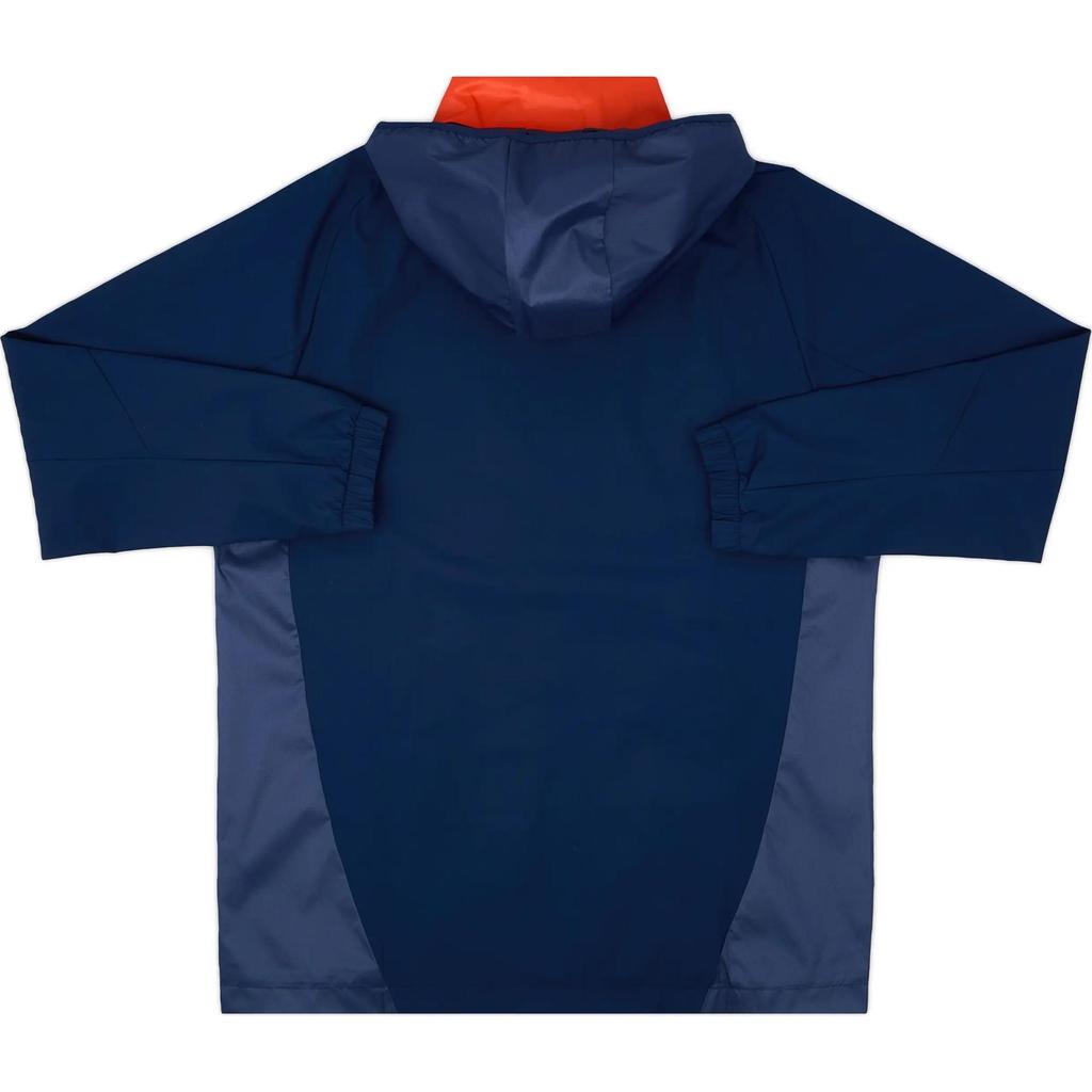 Adidas Manchester United 2024-25 All-Weather Hooded Comfortable Casual Long Sleeve Jacket Men Jacket Deep-Blue IT1994