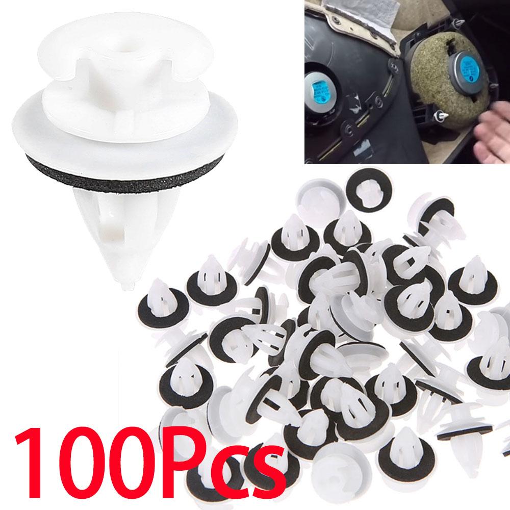 100/50 pezzi Clip Pannello Porta Auto Decorazione Interna Clip Pannello Rivestimento Porta Accessori per BMW E81 E82 E87 E88 F20 E34 E39 E60 F10