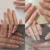 150Pcs M/S/XS Ice Nude Short Oval False Nail French Glossy Matte Simple Press on nails Nude Almond Full Cover Acrylic Fake Nails