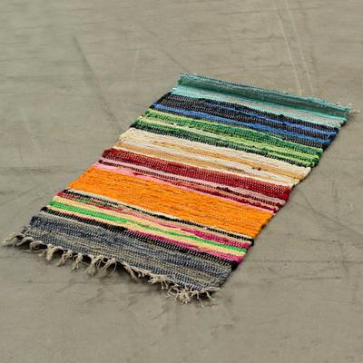 Rag Rug Small 50x90cm Rainbow Colours