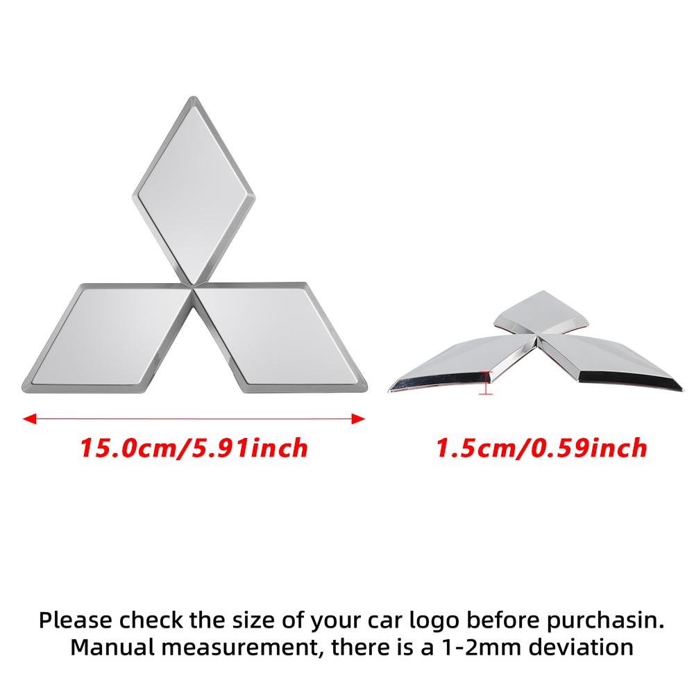 Car Logo Front Rear Stickers Decoration Badge Accessories For Mitsubishi 9 Ralliart ASX L200 Colt Outlander Pajero Lancer Cross