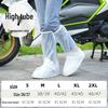 Unisex wasserdichte, rutschfeste High-Top-Gummistiefel aus PVC: Langlebige, verdickte, verschleißfeste Überschuhe für regnerische Tage