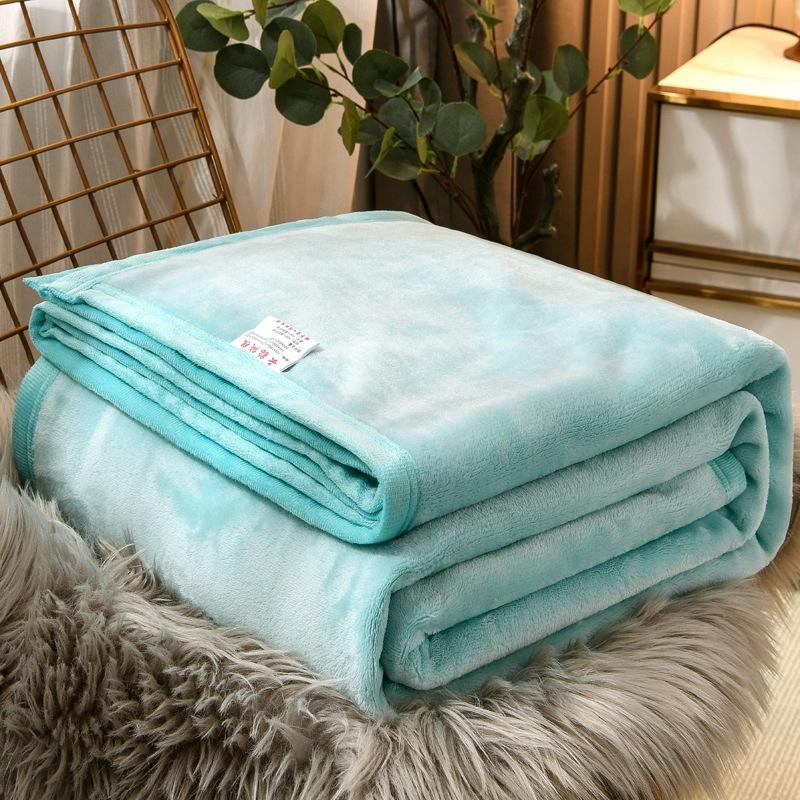 Coral Fleece Thick Blankets Flannel Warm Thin Quilt Nap Blanket Portable Travel Office Car Sofa Home Textile Multi-purpose