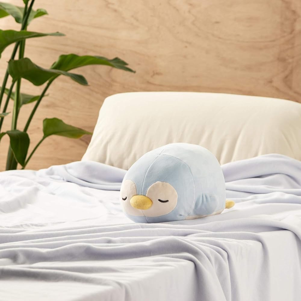 Ribuhato Bolster Cushion Polyester Marshmallow Animal Penguin 27cm Soft Plush Pillow