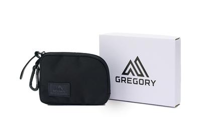 Gregory Gift Card Coin Gift and Branded Shopper Set with Carabiner In Black Ballistic Light Set Case, Pouch, Wallet, Box,