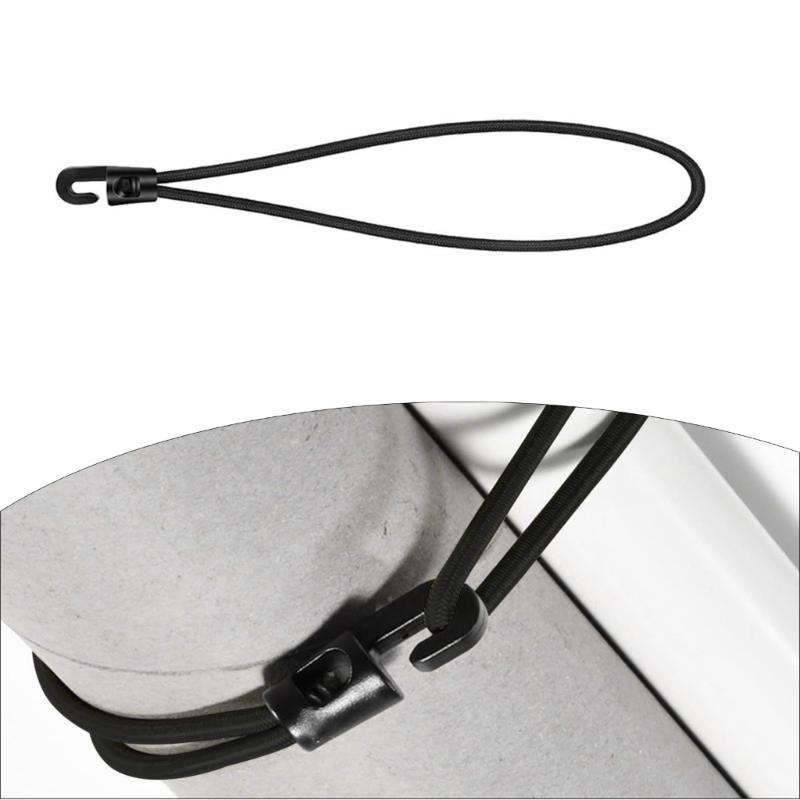 20Pcs Outdoor Tent Storage Elastic Rope Buckle Elastic Bungee Cord with Hook Tarpaulin Tensioner Fastening Straps