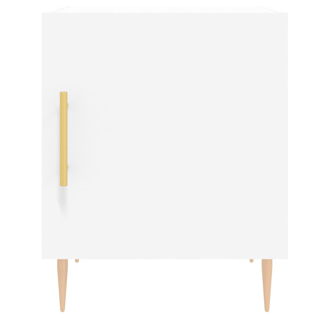 Nightstand White 40 x 40 x 50 cm Engineered Wood