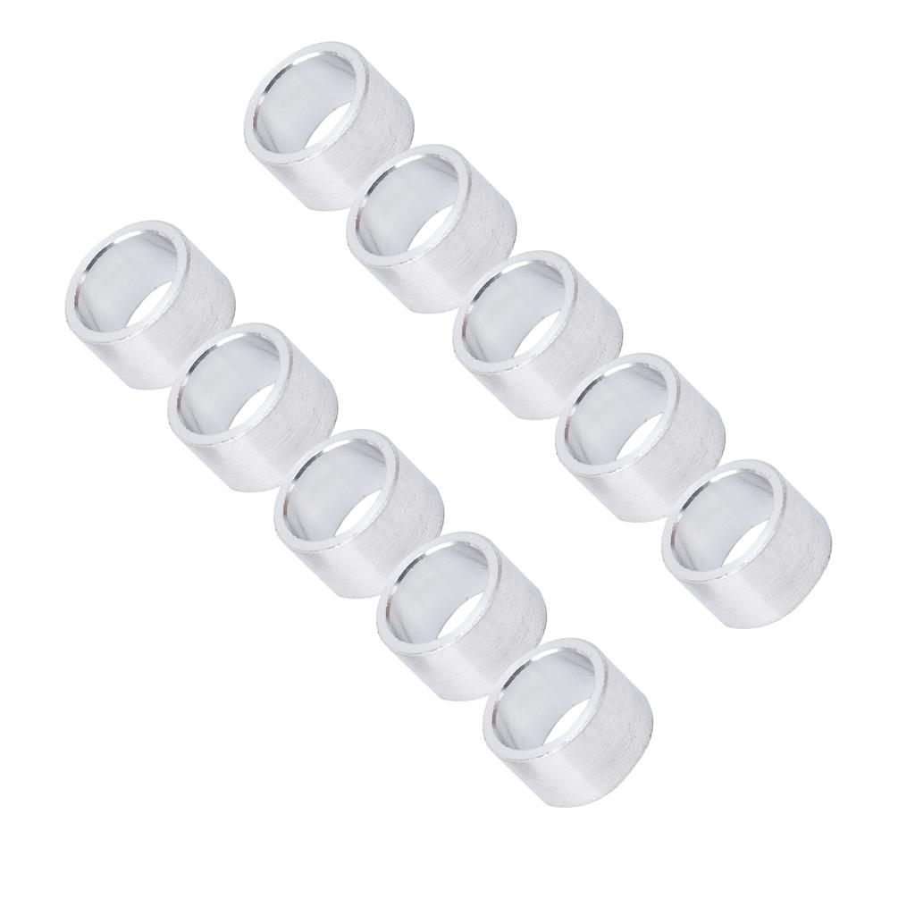 10Pcs Aluminum Alloy Spacer Round Unthreaded Standoff Support Fittings Outer Diameter 10mm6mm