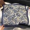 70x70cm Lightweight Silk-Look Square Scarf Women French Chic Hair Band Office Accessory Viscose 96%