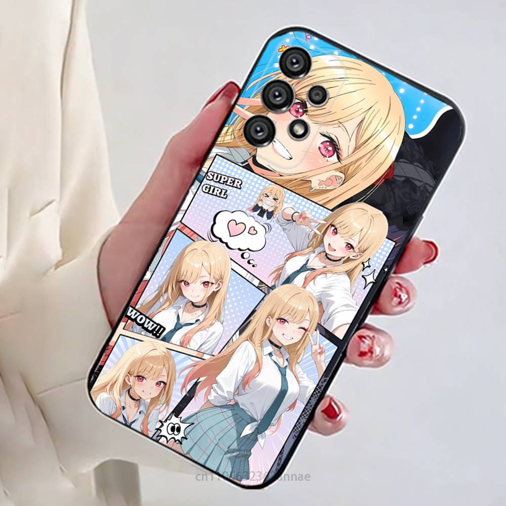 Marin Kitagawa Phone Case For Samsung Galaxy A13,21s,22,31,32,52,53,71,80,A91 Soft Black Shell