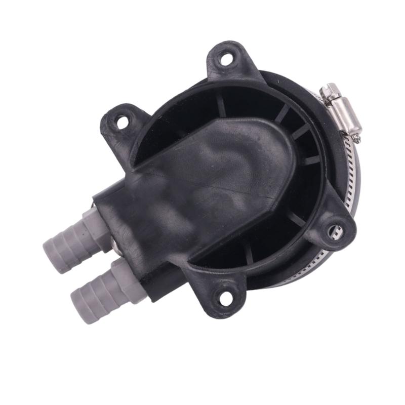 Four Hole Mounting Foot Water Pump with Plastic Body and Metal Retaining Band for Fixed Motorhome Bathroom or Boat Water-System Installation