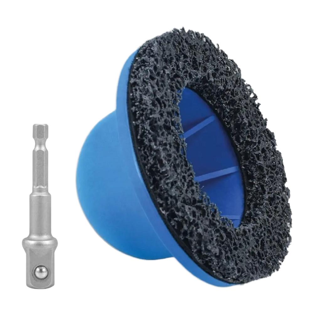 Car Wheel Hub Grinder Brush Machine Rotor Wheel Hub Grinder Rust Grinding / Cleaning Rotor / Rim Surface With 1/2" Extension Rod